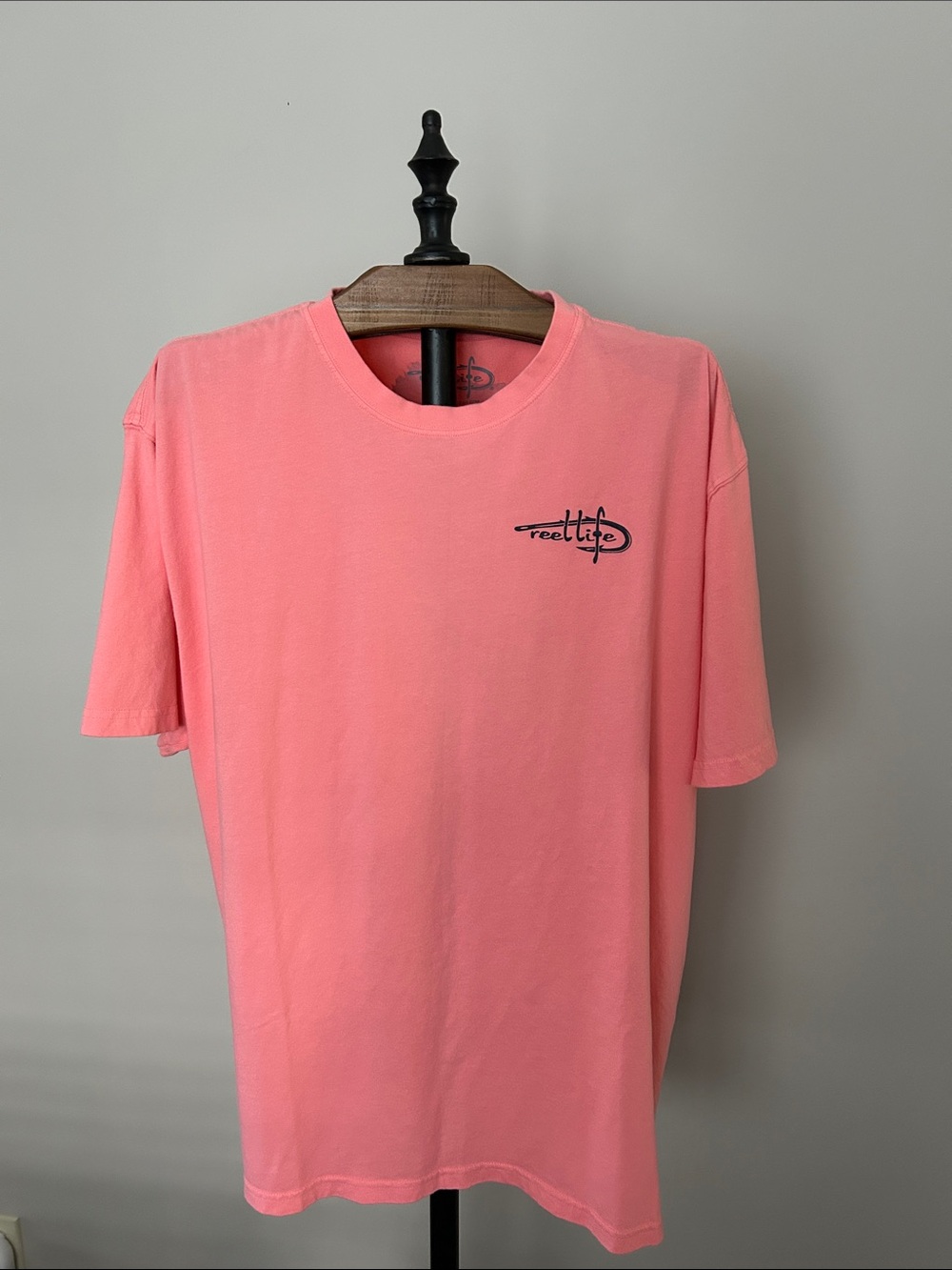 Reel Life Men's Coral Graphic Crew Neck Tee